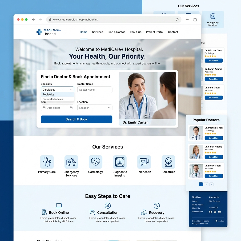 Wellness Care Hospital website