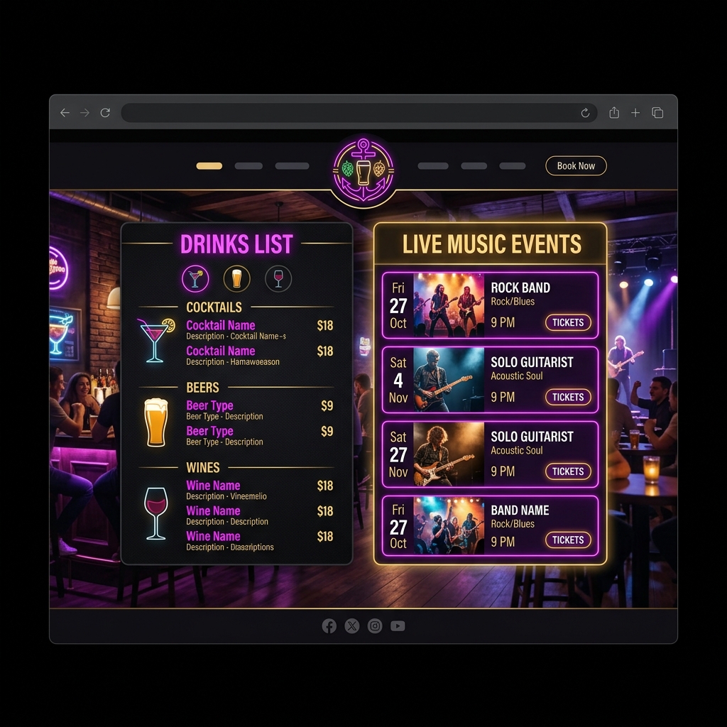 The Barrel House website
